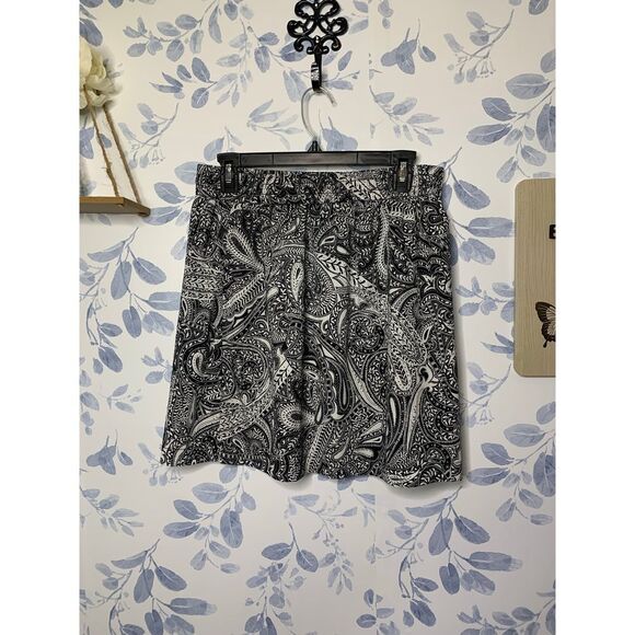 Loft Paisley Print Above The Knee Skirt Size S - Picture 2 of 5